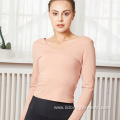 Women Breathable Casual Sport Fitness Long Sleeve Shirt